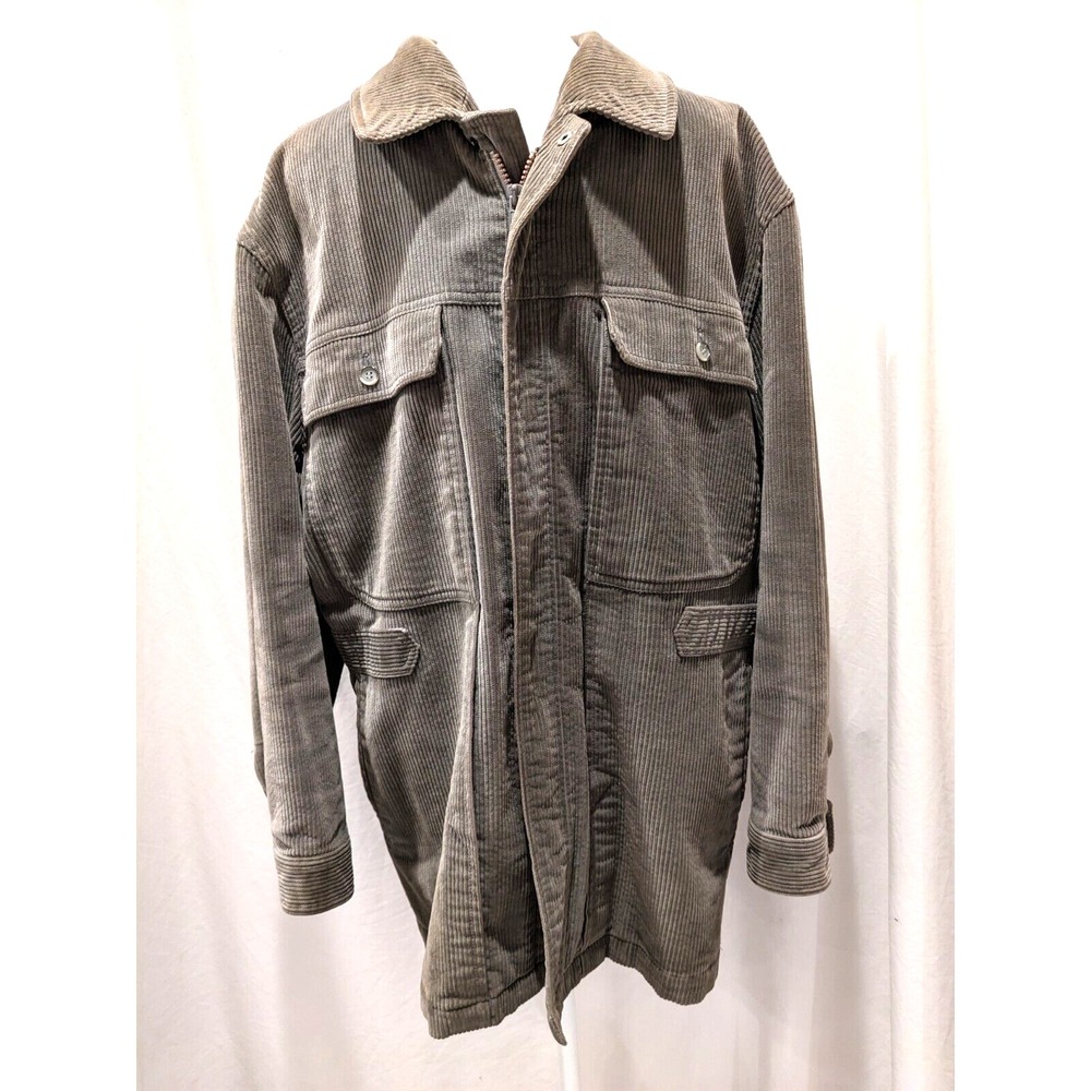 Stunning Gallagher Chicago Multipocket Men Corduroy Full Zip Sport Jacket Sz R42